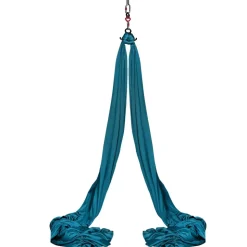 VEVOR Aerial Silk & Yoga Swing, 8.7 Yards, Aerial Yoga Hammock Kit with 100gsm Nylon Fabric, Full Rigging Hardware & Easy Set-up Guide, Antigravity Flying for All Levels Fitness Bodybuilding, Green