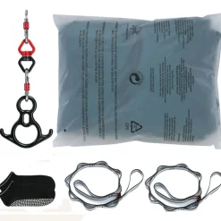 VEVOR Aerial Silk & Yoga Swing, 11 Yards, Aerial Yoga Hammock Kit with 100gsm Nylon Fabric, Full Rigging Hardware & Easy Set-up Guide, Antigravity Flying for All Levels Fitness Bodybuilding, Green