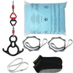 VEVOR Aerial Silk & Yoga Swing, 11 Yards, Aerial Yoga Hammock Kit with 100gsm Nylon Fabric, Full Rigging Hardware & Easy Set-up Guide, Antigravity Flying for All Levels Fitness Bodybuilding, Blue