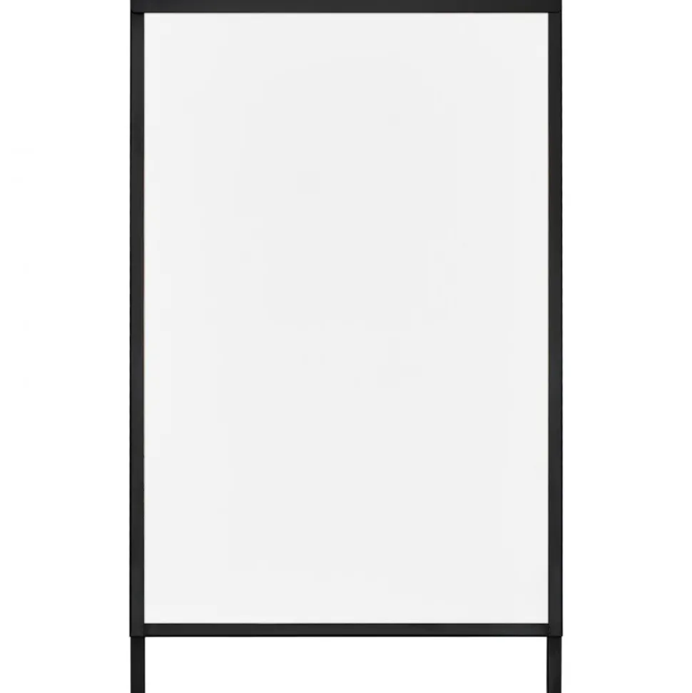 VEVOR A Frame Sidewalk Sign, 24x36 Inch Heavy Duty Slide-in Signboard Holder, Double-Sided Folding Sandwich Board Signs, Steel Pavement Sign Poster for Outdoor Business Street Advertising (Frame only)
