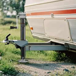 VEVOR A-Frame Trailer Jack, 5000 lbs Dynamic Load Capacity, Trailer Jack Stand with Handle & Rectangular Footpad, 15-inch Vertical Travel, Suitable for RV, Horse, Utility Trailers, Yacht Trailers