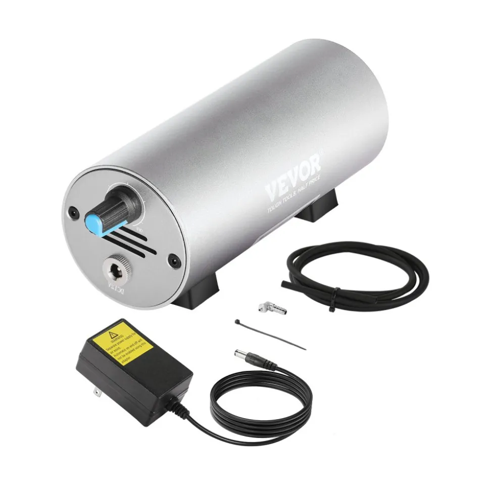 VEVOR Air Assist, Adjustable 30 L/min Airflow, Air Assist Pump Kit for Laser Cutter and Engraver, Clear Smoke and Dust, Reduce Surface Temperature, Shield Laser Lens, for Laser Engraver ≥ 20W