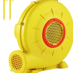 VEVOR Air Blower, 450W 0.6HP Inflatable Blower, Portable and Powerful Bounce House Blower, 1750Pa Commercial Air Blower Pump Fan, Used for Inflatable Bouncy Castle and Jump Tested to UL Standards