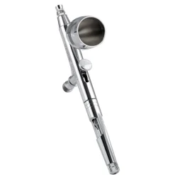 VEVOR Airbrush Gun, Dual Action Gravity Feed with 0.3 mm and 0.5 mm Nozzles, Airbrush Kit with 2/7/12ml Copper Cups and Cleaning Accessories, Ideal for Painting Models, Desserts, Cakes, and Nail Art