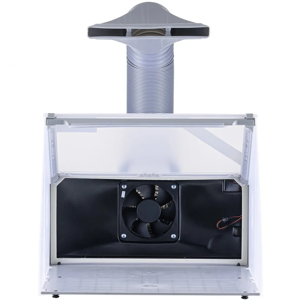 VEVOR Airbrush Spray Booth, Portable Hobby Airbrush Paint Spray Booth Kit with LED Lights, Exhaust Fan and Exhaust Extension Hose, Airbrush Paint Booth for Painting Models, Arts, Crafts, Cakes