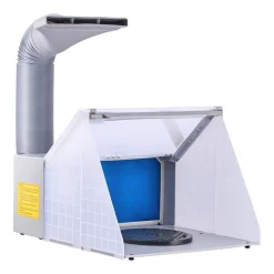 VEVOR Airbrush Spray Booth, Portable Hobby Airbrush Paint Spray Booth Kit with LED Lights, Exhaust Fan and Exhaust Extension Hose, Airbrush Paint Booth for Painting Models, Arts, Crafts, Cakes