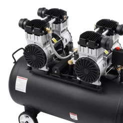 VEVOR Air Compressor, 20 Gallon Steel Tank, 4HP 10.6 CFM@90 PSI Oil Free Air Compressor & Max. 125PSI Pressure, 78dB Ultra Quiet Portable Compressor, for Auto Repair, Tire Inflation, Spray Painting