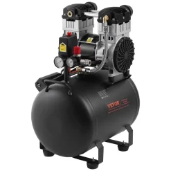 VEVOR Air Compressor, 10 Gallon Steel Tank, 2HP 5.3 CFM@90 PSI Oil Free Air Compressor & Max. 125PSI Pressure, 78dB Ultra Quiet Portable Compressor, for Auto Repair, Tire Inflation, Spray Painting