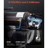 VEVOR Air Compressor, 4.6 Gallon Steel Tank, 1HP 2.2 CFM@90 PSI Oil Free Air Compressor & Max. 120PSI Pressure, 80dB Ultra Quiet Portable Compressor, for Auto Repair, Tire Inflation, Spray Painting