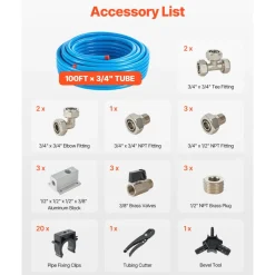 VEVOR Air Compressor Line Kit, 100FT x 3/4