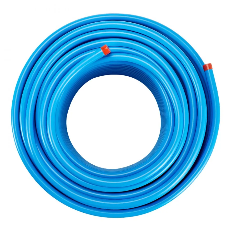 VEVOR Air Compressor Line Kit, 300FT x 3/4", HDPE-Aluminum Compressed Air Piping System, Leak-Proof, Pressure-Resistant & Easy-to-Install, Compressed Air Line Tubing Kit for Garages Workshops, Blue