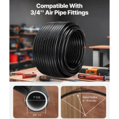 VEVOR Air Compressor Line Kit, 200FT x 3/4