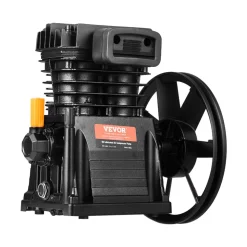 VEVOR Air Compressor Pump Head, 3HP 5.8CFM @ 90PSI, Twin Cylinder Oil Lubricated Air Compressor Piston Pump Head, Single-Stage Aluminum Air Compressor Pump Replacement with Max. 116PSI Pressure