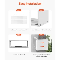 VEVOR Air Conditioner Wall Sleeve, 42 in Through the Wall Air Conditioner Sleeve, Wall Sleeve, Compatible with Most Brands of Through the Wall AC, Durable and Weather-Resistant Insulation Accessories