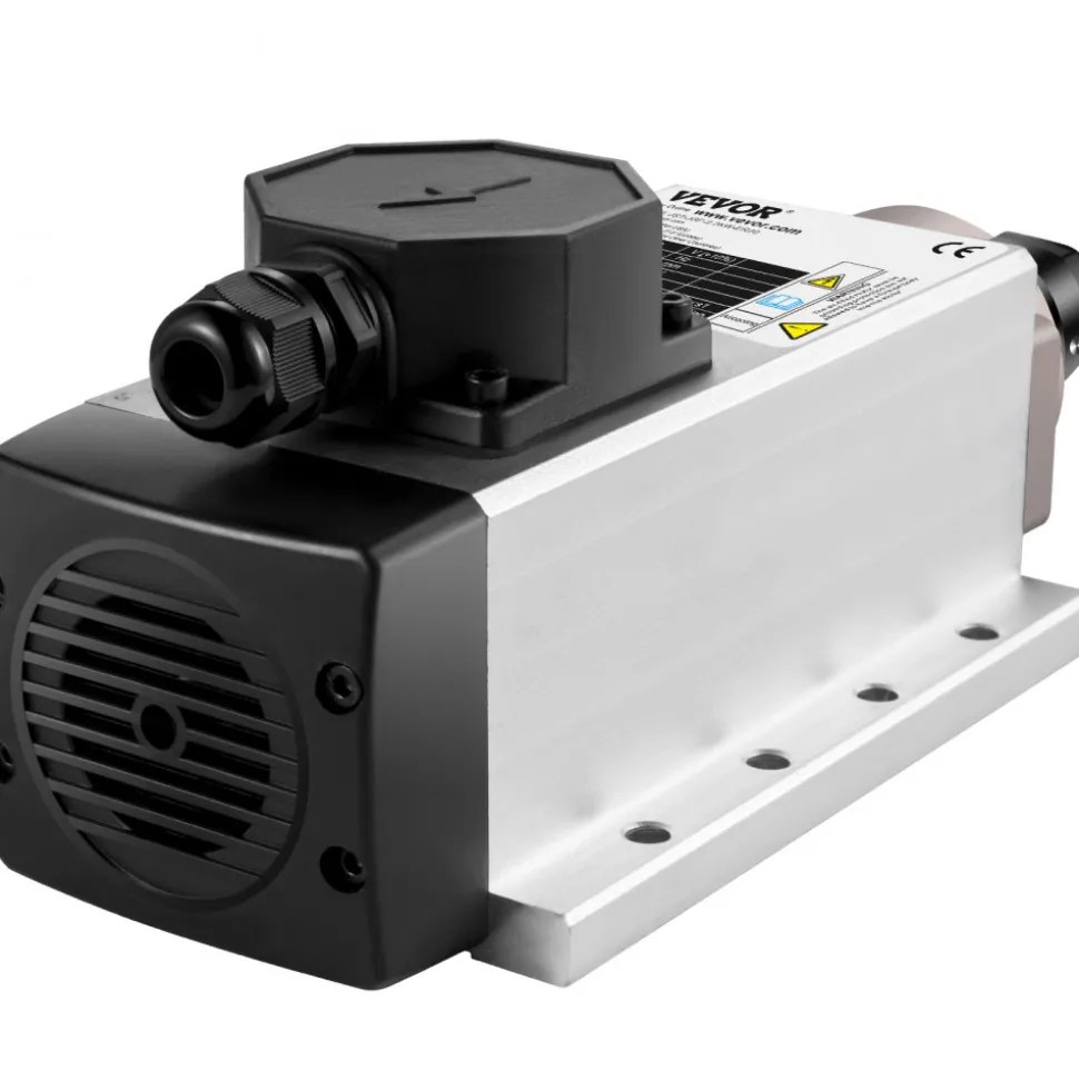 VEVOR Air Cooled Spindle Motor 2.2KW CNC Spindle Motor 220V Square Air Cooled Spindle Motor ER20 Collet 24000 RPM CNC Spindle 6A Spindle Motor 400 Hz for CNC Router Engraving Milling Machine