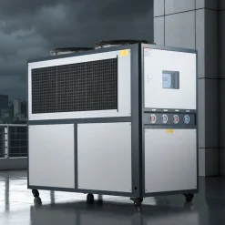VEVOR Air-Cooled Water Chiller, 16.67 HP, Industrial Water Chiller with 45,360 Kcal/h Cooling Capacity, Dual Compressor, 53 Gal Large Tank, LED Display, Cooler for Cooling Water, Not Air Conditioner