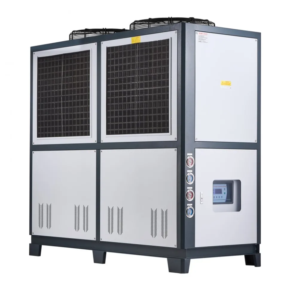 VEVOR Air-Cooled Water Chiller, 25 HP, Industrial Water Chiller with 60,480 Kcal/h Cooling Capacity, Dual Compressor, 53 Gal Large Tank, LED Display, Cooler for Cooling Water, Not Air Conditioner