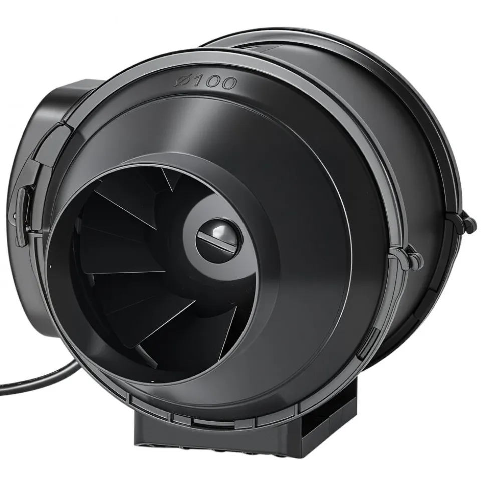 VEVOR 4" Air Filtration Kit, 180 CFM Inline Duct Fan with Speed Controller, Carbon Filter & Ducting Ventilation System for Heating Cooling Booster, Grow Tents, Hydroponics