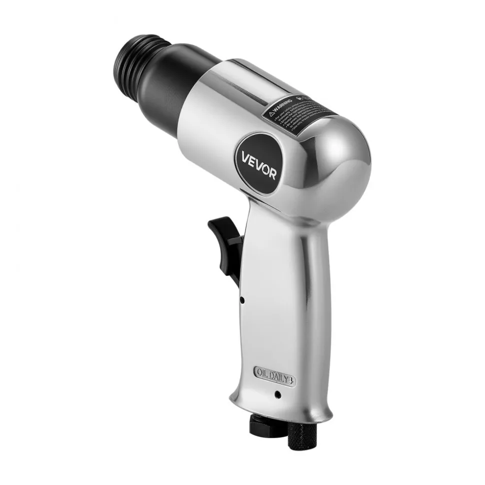 VEVOR Air Hammer, 4500BPM Pneumatic Hammer with Rust Removal Air Needle Scaler & 4PCS Chisels Round Shank, Lightweight & Compact Air Chisel Pneumatic Shovel Tool for Cutting Scraping Demolishing