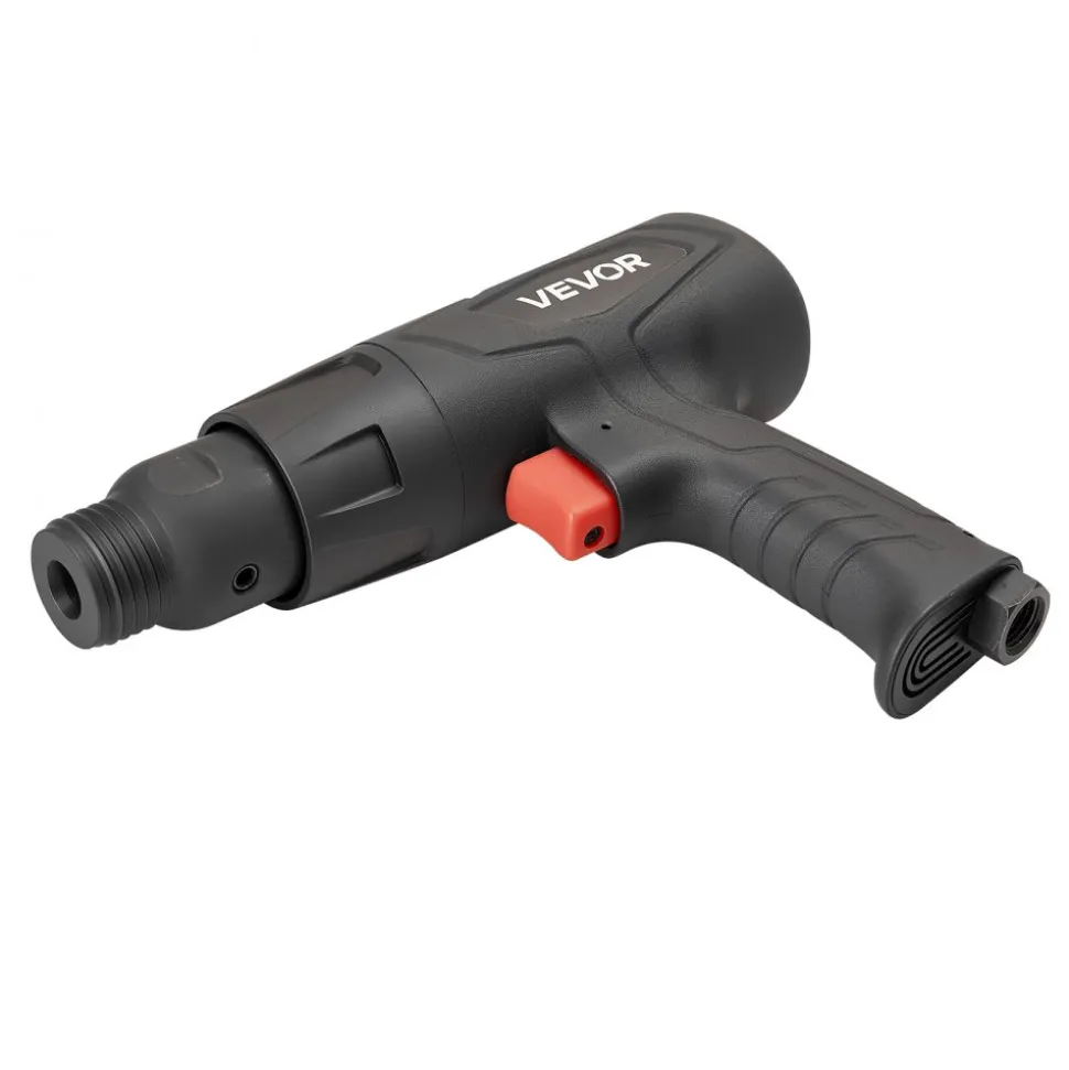 VEVOR Air Hammer, 2500-2700BPM Pneumatic Hammer with 2.76-inch Stroke & 4PCS 6.7" Long Barrel Chisels, Pistol-Grip Compact Air Chisel Pneumatic Shovel Tool for Cutting Scraping Demolishing