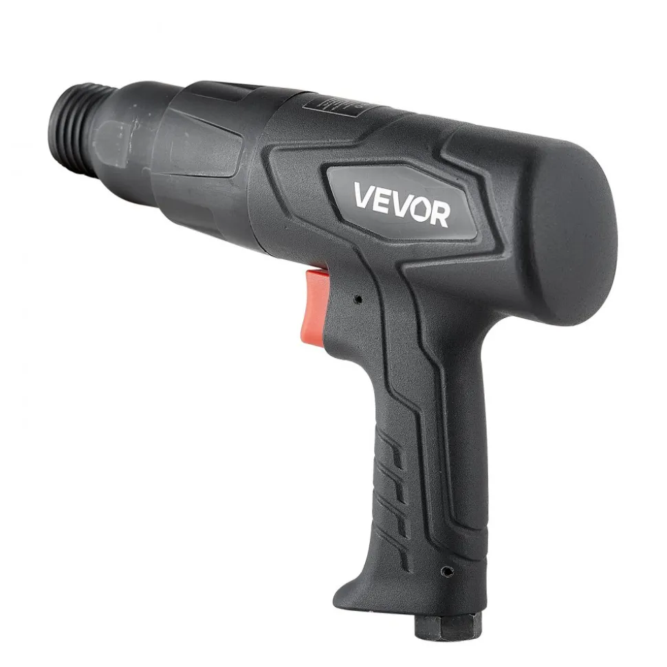 VEVOR Air Hammer, 2500-2700BPM Pneumatic Hammer with 2.76-inch Stroke & 4PCS 6.7" Long Barrel Chisels, Pistol-Grip Compact Air Chisel Pneumatic Shovel Tool for Cutting Scraping Demolishing