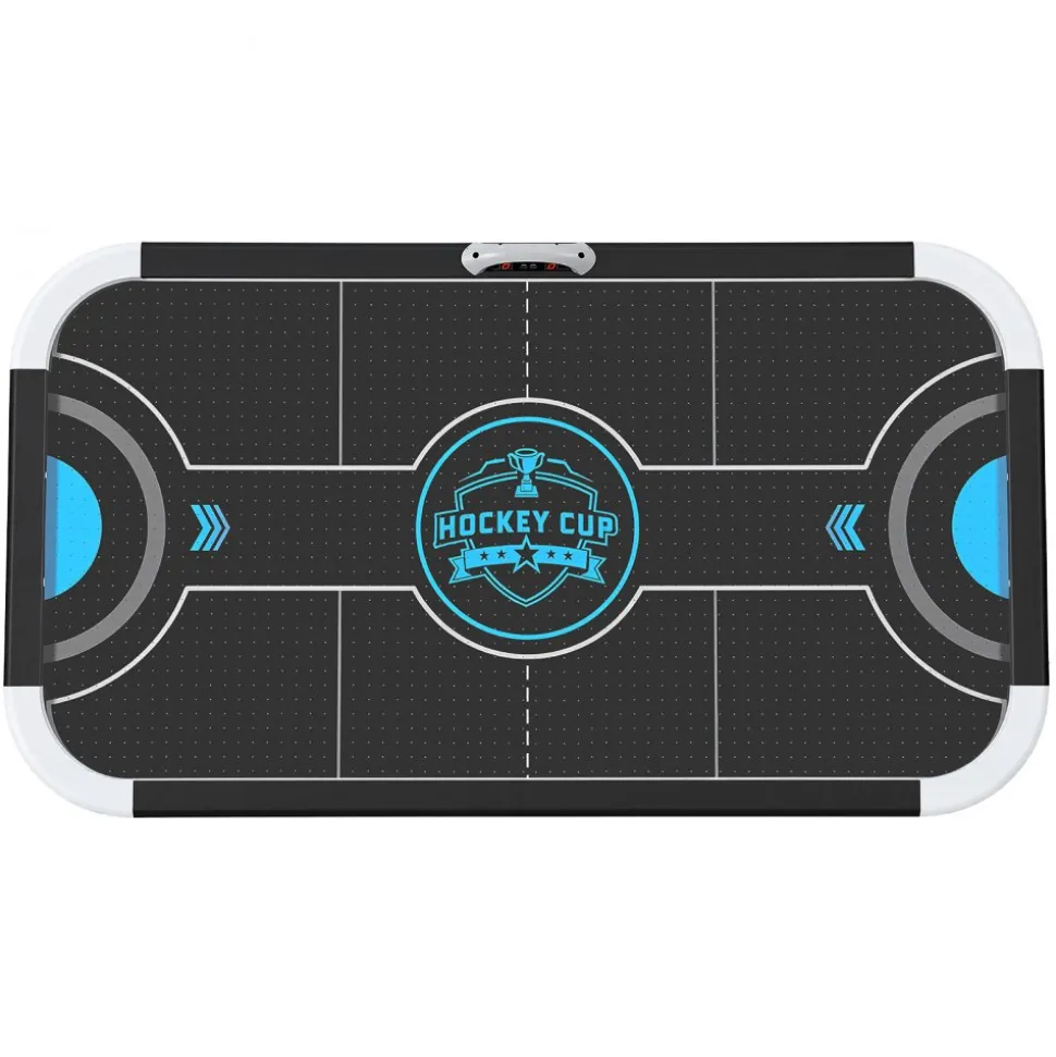 VEVOR 72" Air Hockey Table with LED Lights & Electronic Scorer, for Family Game Room, Basements and Home, Air Powered Hockey Arcade Game Table Set with High-powered Blower, Stable Leg