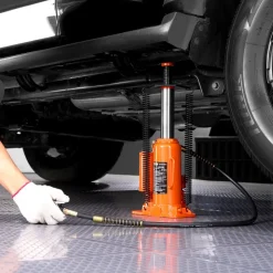 VEVOR Air Hydraulic Bottle Jack, 12 Ton/26455 lbs Pneumatic Hydraulic Bottle Jack with 10.43''-19.88'' Lifting Range & Manual Hand Pump, for Pickup, Truck, RV, Auto Repair, Industrial Engineering