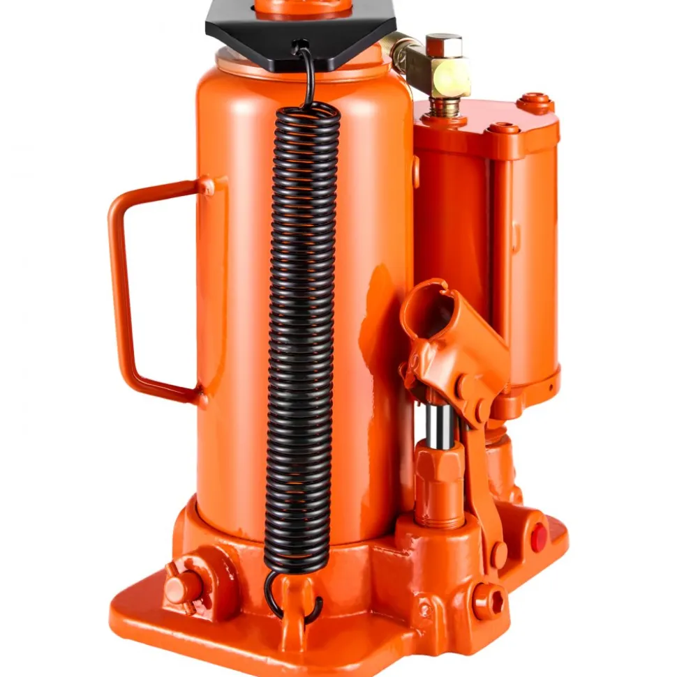 VEVOR Air Hydraulic Bottle Jack, 12 Ton/26455 lbs Pneumatic Hydraulic Bottle Jack with 10.43''-19.88'' Lifting Range & Manual Hand Pump, for Pickup, Truck, RV, Auto Repair, Industrial Engineering