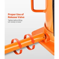 VEVOR Air Hydraulic Bottle Jack, 20 Ton (44092 lbs) Capacity, 10.2-19.5 Inch Lifting Range, Pneumatic/Manual Heavy Duty Welded Bottle Jack with Pump for Car, SUV, Pickup, Truck, RV Auto Repair, Orange