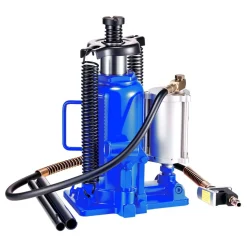 VEVOR Air Hydraulic Bottle Jack, 20 Ton (44092 lbs) Capacity, 10.2-19.5 Inch Lifting Range, Pneumatic/Manual Heavy Duty Welded Bottle Jack with Pump for Car, SUV, Pickup, Truck, RV, Auto Repair, Blue
