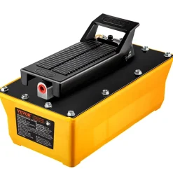 VEVOR Air Hydraulic Pump, 10,000 PSI Hydraulic Foot Pump, 0.6 Gal Reservoir Foot Operated Air/Hydraulic Pump, with Hose and Spray Gun for Heavy Machinery Rigging, Auto Repair, Auto Body Frame Machines