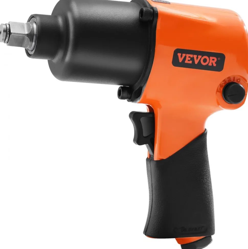 VEVOR Air Impact Wrench, 1/2" Drive Air Impact Gun Up to 880ft-lbs Nut-busting Torque, 7500RPM Lightweight Pneumatic Tool for Auto Repairs and Maintenance