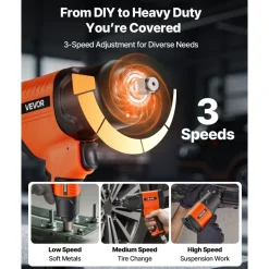 VEVOR Air Impact Wrench, 1/2