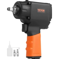 VEVOR Air Impact Wrench, 3/8-Inch Drive Air Impact Gun, Up to 690ft-lbs Nut-busting Torque, Lightweight Pneumatic Impact Wrench for Auto Repairs and Maintenance