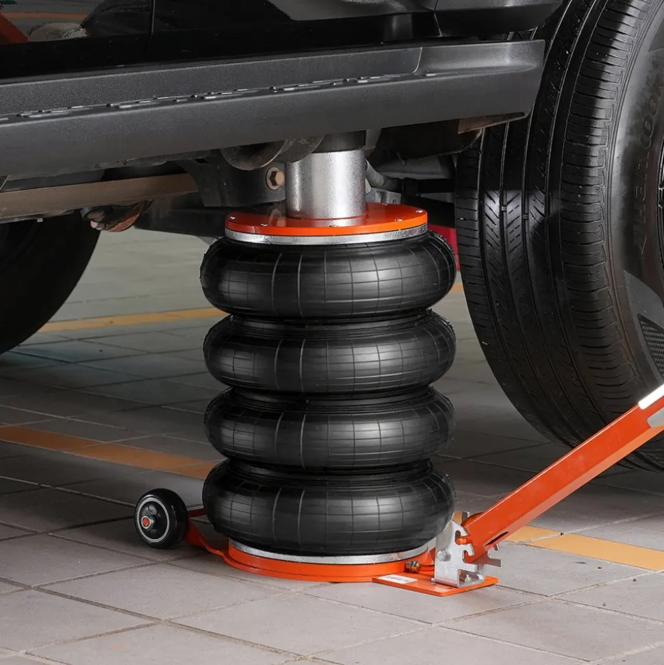 VEVOR Air Jack, 6 Ton/13000 lbs, 2-5 S Pneumatic Lifting Jack with Heightened Column & Adjustable Handle, Easy-to-Lift & Space-Saving Jack with Thick Rubber Pad, Fits for Sedan, SUV, Pickup Truck