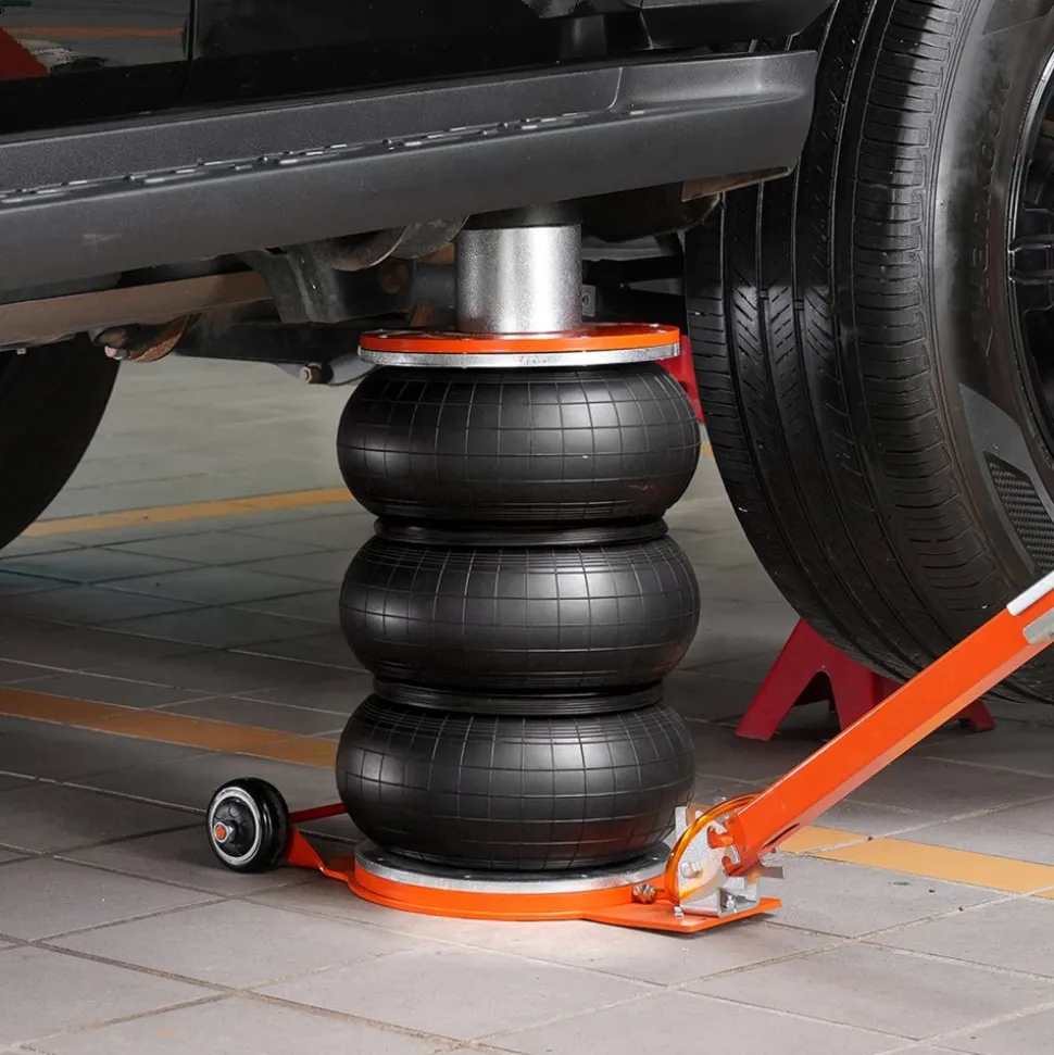 VEVOR Air Jack, 5 Ton/11000 lbs, 4-10 S Pneumatic Lifting Jack with Heightened Column & Adjustable Handle, Easy-to-Lift & Space-Saving Jack with Thick Rubber Pad, Fits for Sedan, SUV, Pickup Truck