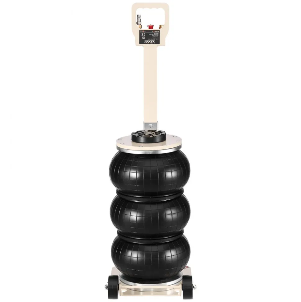 VEVOR Air Jack, 3 Ton/6613 lbs Triple Bag Air Jack, Airbag with Six Steel Pipes, Lift Up to 17.7 inch/450 mm, 1-6 s Fast Lifting Pneumatic with Adjustable Long Handle for Car, SUV, Pickup Truck Repair