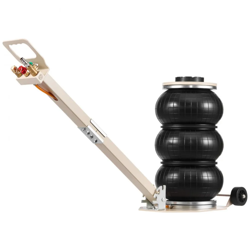 VEVOR Air Jack, 3 Ton/6613 lbs Triple Bag Air Jack, Airbag with Six Steel Pipes, Lift Up to 17.7 inch/450 mm, 1-6 s Fast Lifting Pneumatic with Adjustable Long Handle for Car, SUV, Pickup Truck Repair