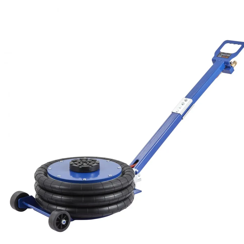 VEVOR Air Jack, 5 Ton/11000 lbs Triple Bag Air Jack, Airbag Jack with Six Steel Pipes, Lift up to 18.5 inch/470 mm, 3-5 s Fast Lifting Pneumatic Jack, with Adjustable Handle for Car, Garage, Repair
