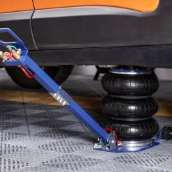 VEVOR Air Jack, 3 Ton/6600 lbs Triple Bag Air Jack, Airbag Jack with Six Steel Pipes, Lift up to 17.7", 3-5 s Fast Lifting Pneumatic Jack, with Adjustable Long Handles for Cars, Garages, Repair (Blue)