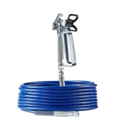 VEVOR Airless Paint Spray Gun and Hose Kit, 3600PSI High Pressure Paint Sprayer Hose Set with 5 Tips, 211, 315, 417, 517, 623, Swivel Joint Airless Spray Gun Kit with Filters, Hose and Extension Rods