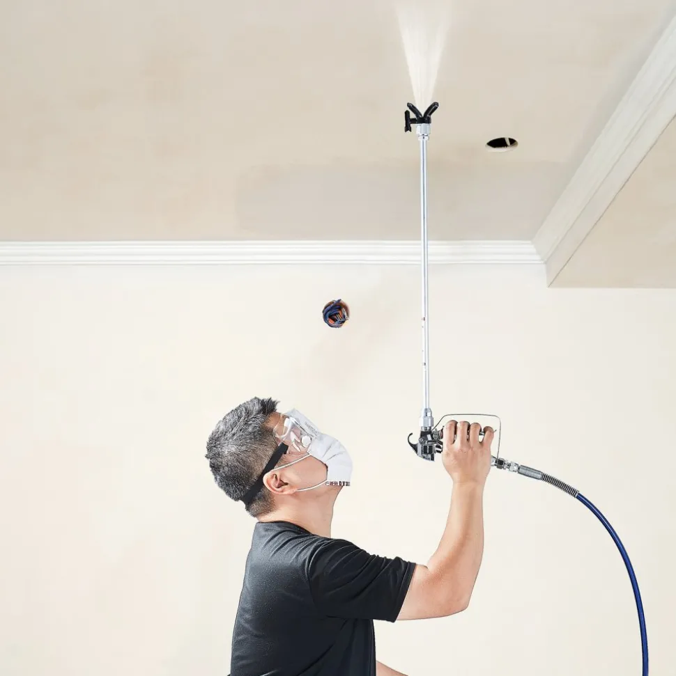 VEVOR Airless Paint Spray Gun and Hose Kit, 3600PSI High Pressure Paint Sprayer Hose Set with 5 Tips, 211, 315, 417, 517, 623, Swivel Joint Airless Spray Gun Kit with Filters, Hose and Extension Rods