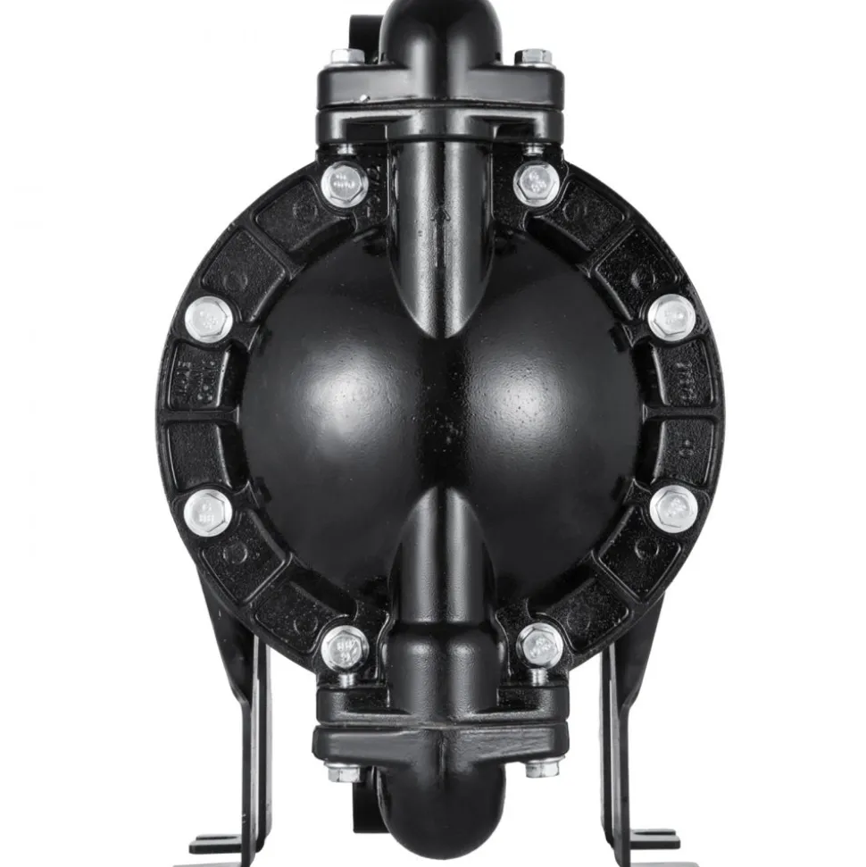 VEVOR Air-Operated Double Diaphragm Pump 1 inch Inlet Outlet Aluminum 24 GPM Max 120PSI for Industrial Use