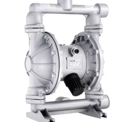 VEVOR Air Operated Double Diaphragm Pump, 44GPM, Max 115PSI Air Waste Oil Pneumatic Transfer Pump with 2 Extra Diaphragms, 1-1/2 inch Inlet & Outlet Aluminum Alloy Diaphragm Pump for Diesel Grease Oil
