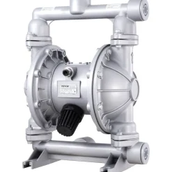 VEVOR Air Operated Double Diaphragm Pump, 44GPM, Max 115PSI Air Waste Oil Pneumatic Transfer Pump with 2 Extra Diaphragms, 1-1/2 inch Inlet & Outlet Aluminum Alloy Diaphragm Pump for Diesel Grease Oil