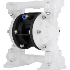 VEVOR Air Operated Double Diaphragm Pump, 35 GPM, 1 inch Inlet & Outlet Pneumatic Waste Oil Transfer Pump, Max 114 PSI, Aluminum Alloy Body, Air-Operated for Diesel, Grease, Kerosene, Gasoline & Oil