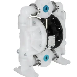 VEVOR Air-Operated Double Diaphragm Pump 1 inch Inlet/Outlet 30GPM Polypropylene Max 120PSI for Chemical and Industrial Use