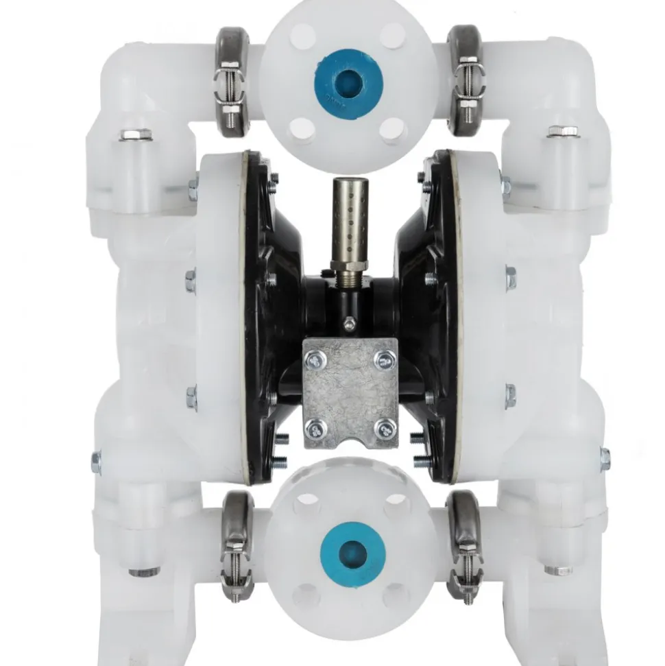 VEVOR Air-Operated Double Diaphragm Pump 1 inch Inlet/Outlet 30GPM Polypropylene Max 120PSI for Chemical and Industrial Use