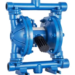 VEVOR Air-Operated Double Diaphragm Pump, 1/2 in Inlet & Outlet, Cast Iron Body, 3 GPM & Max 90 PSI, Nitrile Diaphragm Pneumatic Transfer Pump for Petroleum, Diesel, Oil & Low Viscosity Fluids