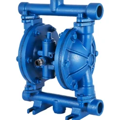 VEVOR Air-Operated Double Diaphragm Pump, 1/2 in Inlet & Outlet, Cast Iron Body, 3 GPM & Max 90 PSI, Nitrile Diaphragm Pneumatic Transfer Pump for Petroleum, Diesel, Oil & Low Viscosity Fluids